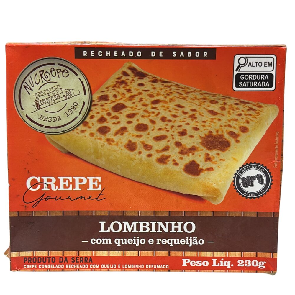 Crepe Lombinho com Queijo e Requeijão