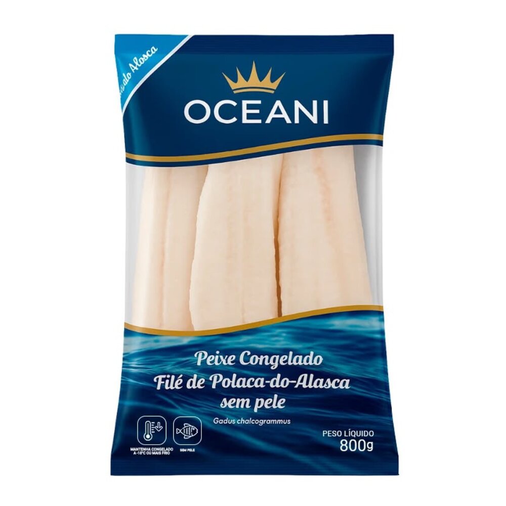 Filé de Polaca do Alasca sem Pele 800g
